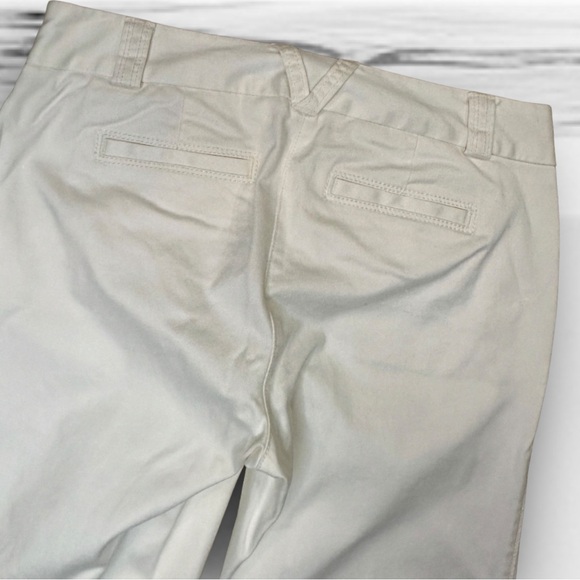 J. Crew Stretch ‘City Fit’ Straight Leg Ivory / Cream Pants in Size 2 Short - Picture 10 of 11